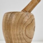 YW25-14 - Medium Bamboo Mortar & Pestle