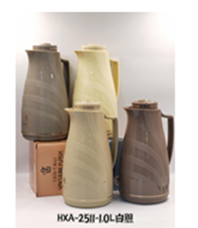 21 TMA09-34 - PP BODY+WHITE GLASS INNER - 1.0 LTR GLASS THRERMAL FLASK - Image 1