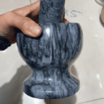 YW31-01 - T-01256 - Marbel Garlic MORTAR AND PESTLE