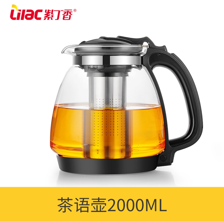 24 S825 - Glass Kettle With Stainer - 2 Ltr - Image 1