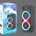 NDR-F88 New Trending Product Speaker Box Double 8inch Horn Stereo Speaker With Microphone
