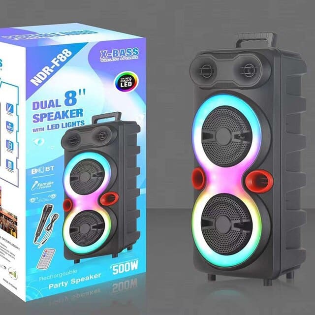 4J8YXdAcf3weKymCaRRo0LRwKMoPVx1qNUZnP6Bl (1) NDR-F88 New Trending Product Speaker Box Double 8inch Horn Stereo Speaker With Microphone - Image 1