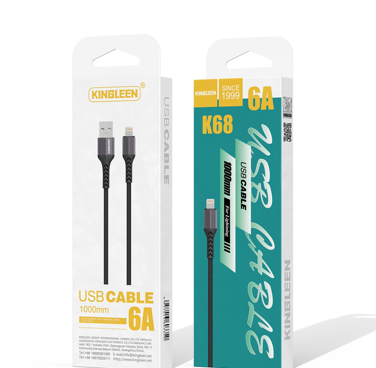 5CGTesN0k5E9VqzW78aXZ0MU0czFKyT2Vop5qKMs GZ01-26 - Kingleen K68 6Amp USB to Lightning Fast Charging Data and Charging Cable - Image 1