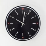 YW29-07 - Wall Clock 12" Silent Quartz Decorative Latest Wall Clock Non-Ticking Classic Clock Battery Operated Round Easy to Read for Living Room, Bathroom, Kitchen, Office, School (B