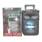 KTS-1198 8-inch Wireless Bluetooth Speaker With Microphone - Bluetooth Wireless Speaker with Mic - Karoke