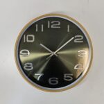 YW29-04 - Wall Clock 12" Silent Quartz Decorative Latest Wall Clock Non-Ticking Classic Clock Battery Operated Round Easy to Read for Room/Home/Kitchen/Bedroom/Office/School.- (Green