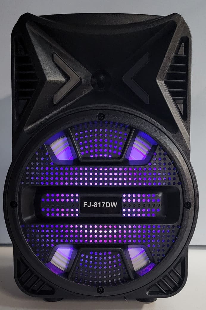 BC7lPl8FTDM7U02GnPwBhXfCwhFO5NvVLNPv2njn (1) (1) Wireless 8" Speaker FJ-817DW Bluetooth Speaker with Mic - Image 1