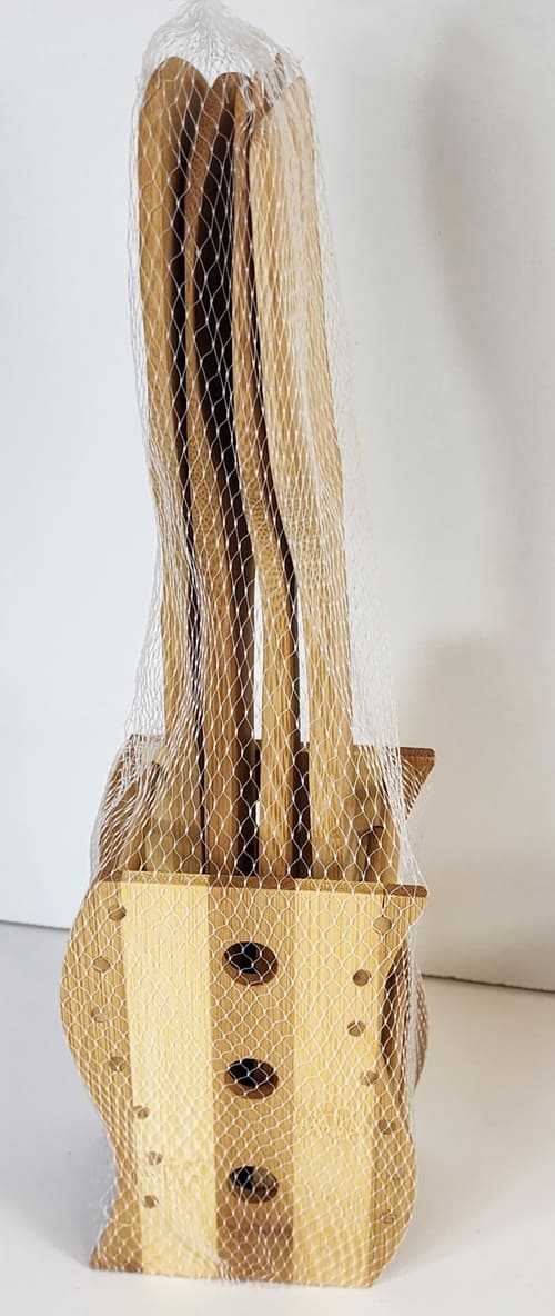 CCRIrqdWbBtW9BpJn4ecGg1hSxUCWrTp17YXGmRq (1) Net bag chopstick cage set - 4 Pieces Bamboo Cooking Set with Stand - Image 1
