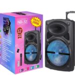1500W Max Power Portable Bluetooth Speaker 12 Inch Wireless Subwoofer Karaoke Outdoor Sound Box NDR-12 Column