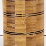 Five Compartment Bamboo Multi-Purpose Jar - 14.5CM x 10CM - Holder for Spoons / Pens / Knives / Small Items - Desktop - Kitchentop - Dinning Table