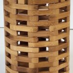 FA16-28 Bamboo Multi-Purpose Jar - 14.5CM x 10CM - Holder for Spoons / Pens / Knives / Small Items - Desktop - Kitchentop - Dinning Table