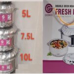 YW38-12 - 3 PCS HotPot Set - Extra Large 3Pcs All Steel Orchid Pot (5L-7.5L-10L） Kitchenware & Homeware