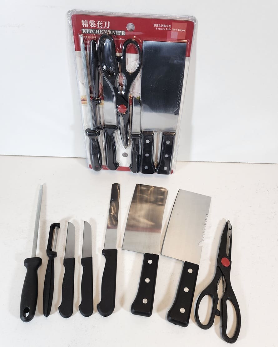 JgsH8qIR6C6iSm9FKJlTiPByPLyuQYebSQmGedua (1) (1) 8 Piece Stainless Steel Kitchen Knife Set - Image 1