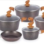 YW06-09 - 13 PCS Marble Non - Stick Cooking Set