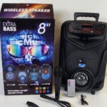 Tws Gz-P44 Wireless Bluetooth Portable Hifi Speaker With Microphone / Super Bass Subwoofer / Led Light / Fm Radio