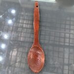 YW25-06 30cm - Main-R3 - old lacquered fishtail spoon