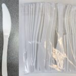Plastic Disposable Dinner Knives - A pack of 100 pieces - 16.3 * 1.8cm