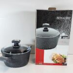 Turkish Bonera 18 Granite Cookware Non Stick Marble Coating Pot