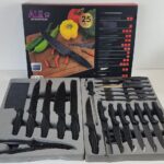 25-MB - ALE 25 PCS Kitchenware - Non-Stick Marble Coated Knives Set - KK-25-MB