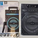 KTX-1301 8 inch factory direct selling high power cool light karaoke speaker with FM Radio - Wirelss Bluetooth Speaker with Built In Mic and Remote