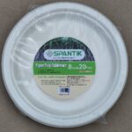 YW35-06 - RP08 -  8-inch Sugarcan Pulp Round Plate - 20 PCS PACK X 48 PER CARTON