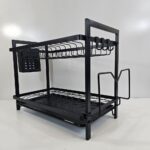 YW27-04 - STEEL Over Sink Space Saving Dish Drainer Rack | Utensils Stand For Kitchen After Wash | Over Sink Dish Drying Rack Stainless Steel | Kitchen Utensil Rack | Kitchen Rack