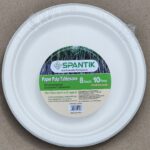 YW35-05 - DP08 -  8-inch 10 Pack Sugarcan Pulp Round Plate - 96 Packs Per Carton