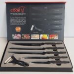 KF-18010 - 6 Pieces Professional Hight Quality Knife Set - NON-STICK COATING KNIFE SET - NON-STICK COATING KNIFE SET - 06PCS - Gift Pack