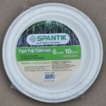 YW35-01 - SJ06 -  6-inch 10PCS Pack - Sugarcan Pulp Round Plate - 96X10 Per Carton