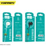 DENMEN DR23 Wired Earphones for Devices Vacuum with Mic with Answer/End Button for Apple/Android