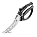 YW28-09 - Poultry Shears - Heavy Duty Kitchen Chicken Shears With Anti-Slip Handle & Safety Lock - Poultry Scissors