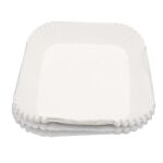 YW34-12 -0392 - White Square Air Fryer Paper Plate 50 Sheets - Edit Product - SWS Admin