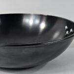 YW22-01 - 32CM WOODEN HANDLE LOW-CARBON NUTRITION WOK WITH GLASS LID