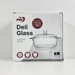 YW12-25 - EB2009 Glass Casserole Deep Round - Oven and Microwave Safe Serving Bowl with Glass Lid