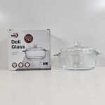 YW12-24 - EB2008/L1 Round Glass Casserole Oven and Microwave Safe Serving Bowl with See Through Top Lid