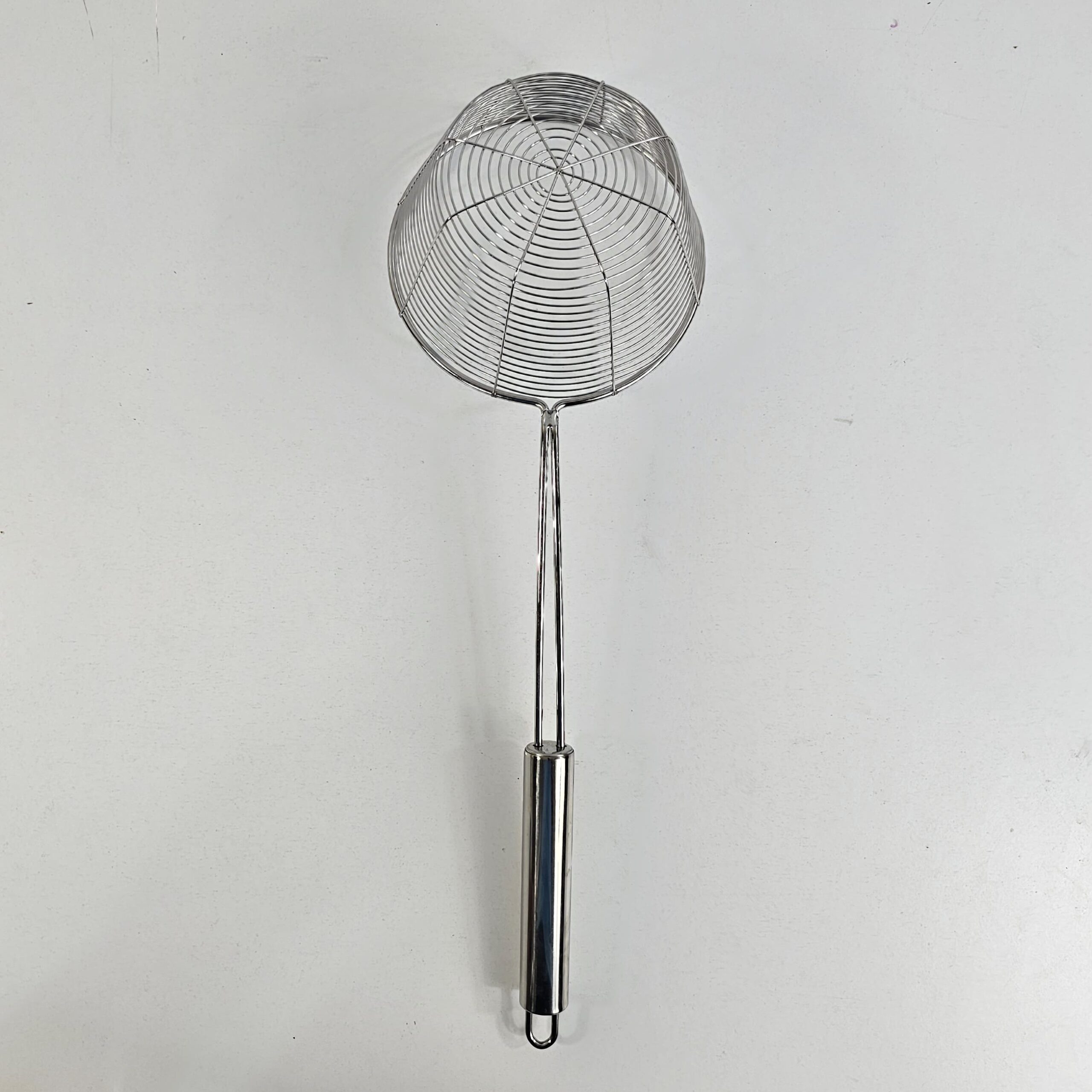 p6 (1) YW05-19 - HL-0777 - 14# - Flat Bottom Stainless Steel Spider Strainer - - Image 1