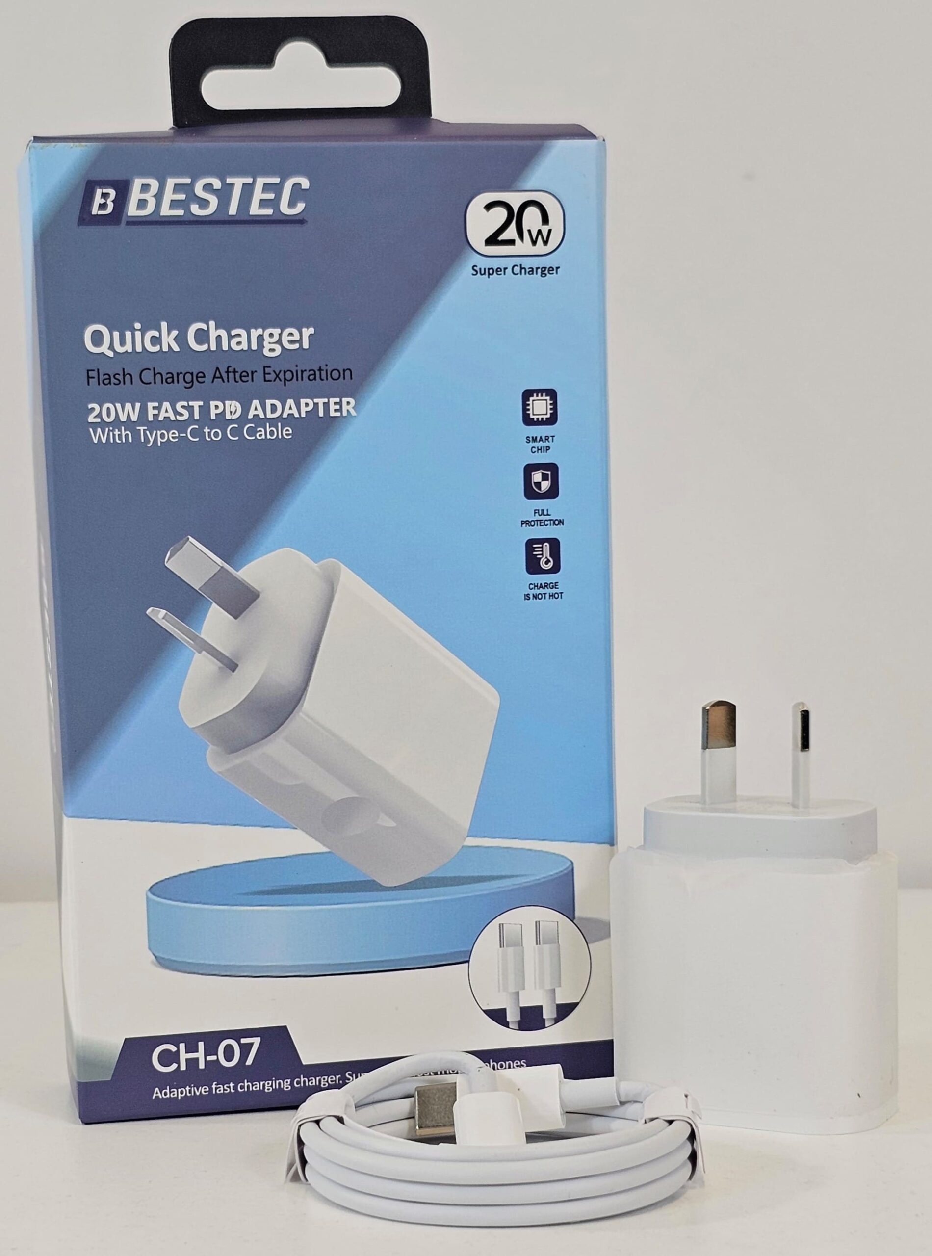 po8 (1) CH-06 - GZ04-12 -20W Fast PD Charger with Type C to Lightning Cable - Image 1
