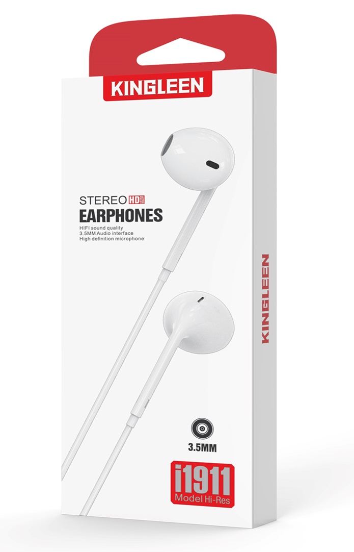 pp4 GZ01-06 - Kingleen i1911 3mm Stereo Earphone with Mic - Image 1