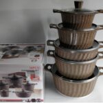 YW07-04 - 16580-4 - New lace 10-piece set of 4 colors each - Non - Stick Cooking Set