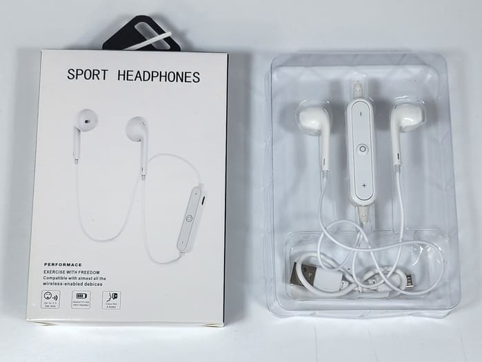 6B1ReasmUCcJSnIgrBohv5fPMzj7jh3LXPeX06SF (1) Sport In-Ear Neckband Ultra-Deep Bass Wireless Bluetooth 5.0 Earphone S6 Headphone / Earphone / Earbud with Build-In Mic - Image 1