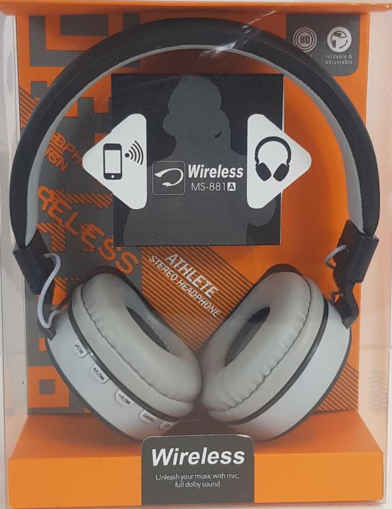 6h7j14vLbsAJUexSar6zBqWcPqhrhHPwjieiFvr8 (1) (1) Stereo Wireless Headset MS-881 - Bluetooh Headphone / Earphone / Earbud with Build-In Mic - Image 1