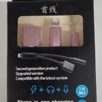 2 in 1 Lightning to Audio 3.5mm & Lightning Female Cable