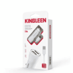 KINGLEEN Double USB CAR CHARGER (C920) 2.4A + CABLE TYPE-C