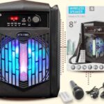 KTX-1365 PORTABLE BLUETOOTH SPEAKER 8 Inch SD Card / USb / AUX / FM - Mic and Remote
