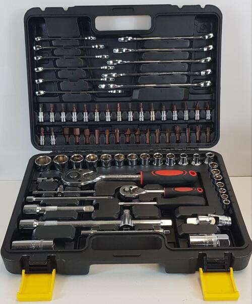 LtnrwxBpicj1ASdp3fLvHoZmSh49ZWabkVxIC8SU (1) G-10007 78 PCS Brand New High Quality Professional 1/2" and 1/4" Dr Socket Tool Set - Auto Tools Set - Chrome Vanadium - Auto Tools - Image 1