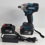 24V / 15000 mAH 1.2" (12.7mm) Drive Cordless Impact Wrench Gun Kit with 2 Battery and Fast Charger 88Vf Li-On Battery
