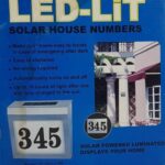 Brand new High Quality Solar house numbers LED LiT