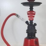 S03 28CM - Medium Size Sheesha - Various Colors - Green Red Pink - Glass Funnel Top Quality