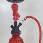 S08 - 35CM - Medium Size Sheesha - Various Colors - Green Red Pink - Glass Funnel Top Quality - Glass Funnel