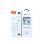 DeepBass DS-450 In-Ear Headphones - White - Type C Earphone with Builtin Mic